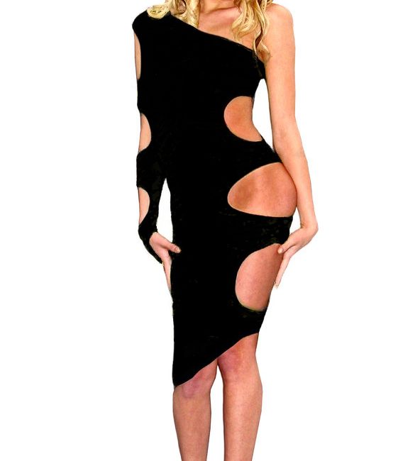 5-Vamp dress front-longer-black